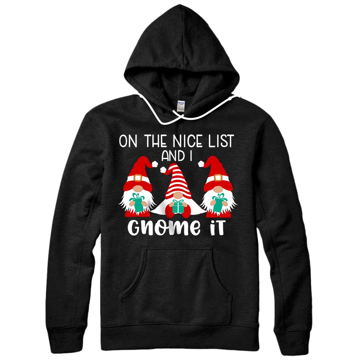 Personalized Funny Christmas Gnome Shirt Three Gnomes Gnomies Gnome Lover Pullover Hoodie