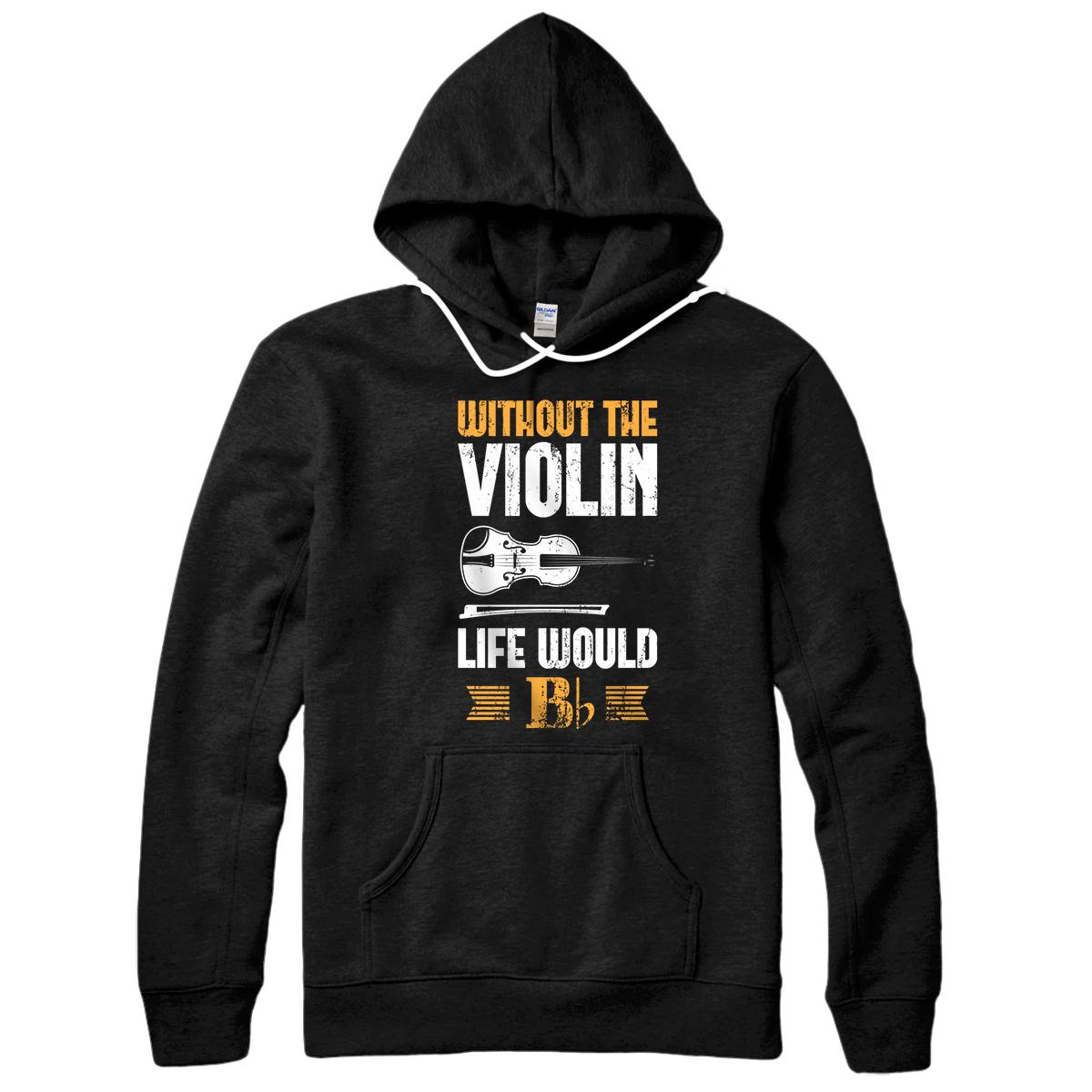 Personalized Funny Orchestra Violinist Classical Musician Gift Violin Pullover Hoodie