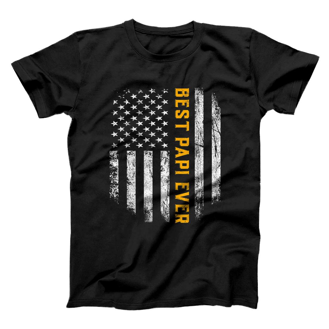 Best Papi Ever American Flag Father's Day Gifts T-Shirt