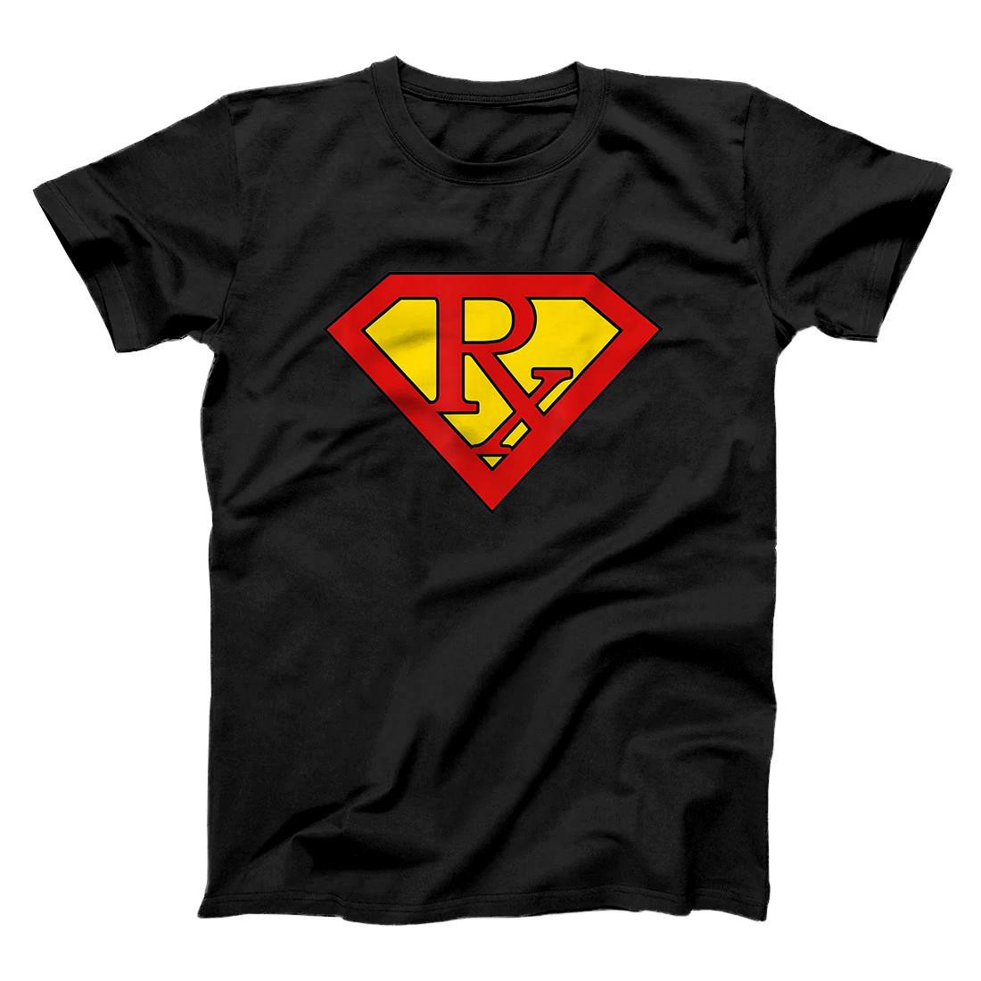 Rx Superhero Design Print T-shirt T-Shirt