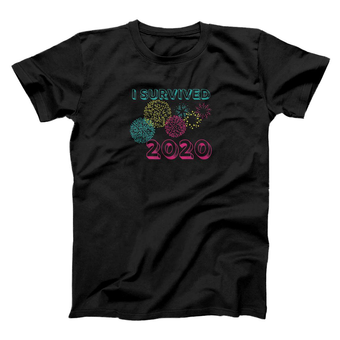 I Survived 2020 Funny Sarcastic Positive New Years Eve T-Shirt