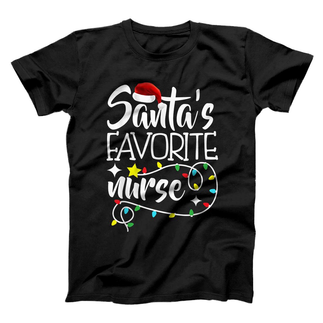 Christmas - Santa's Favorite Nurse T-Shirt