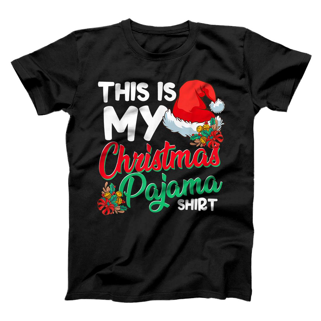 This Is My Christmas Pajama Shirt Funny Christmas Xmas T-Shirt