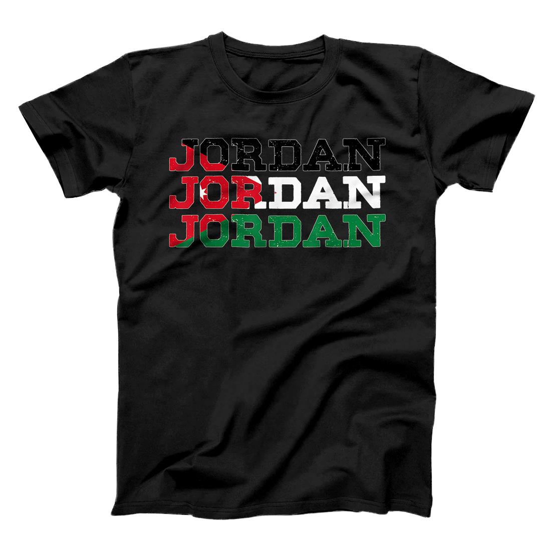 JORDAN | Jordanian Flag Sports Lovers T-Shirt