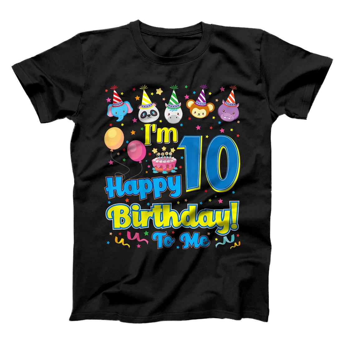 Happy Birthday to Me I'm 10 Years Old 10th Birthday Party T-Shirt