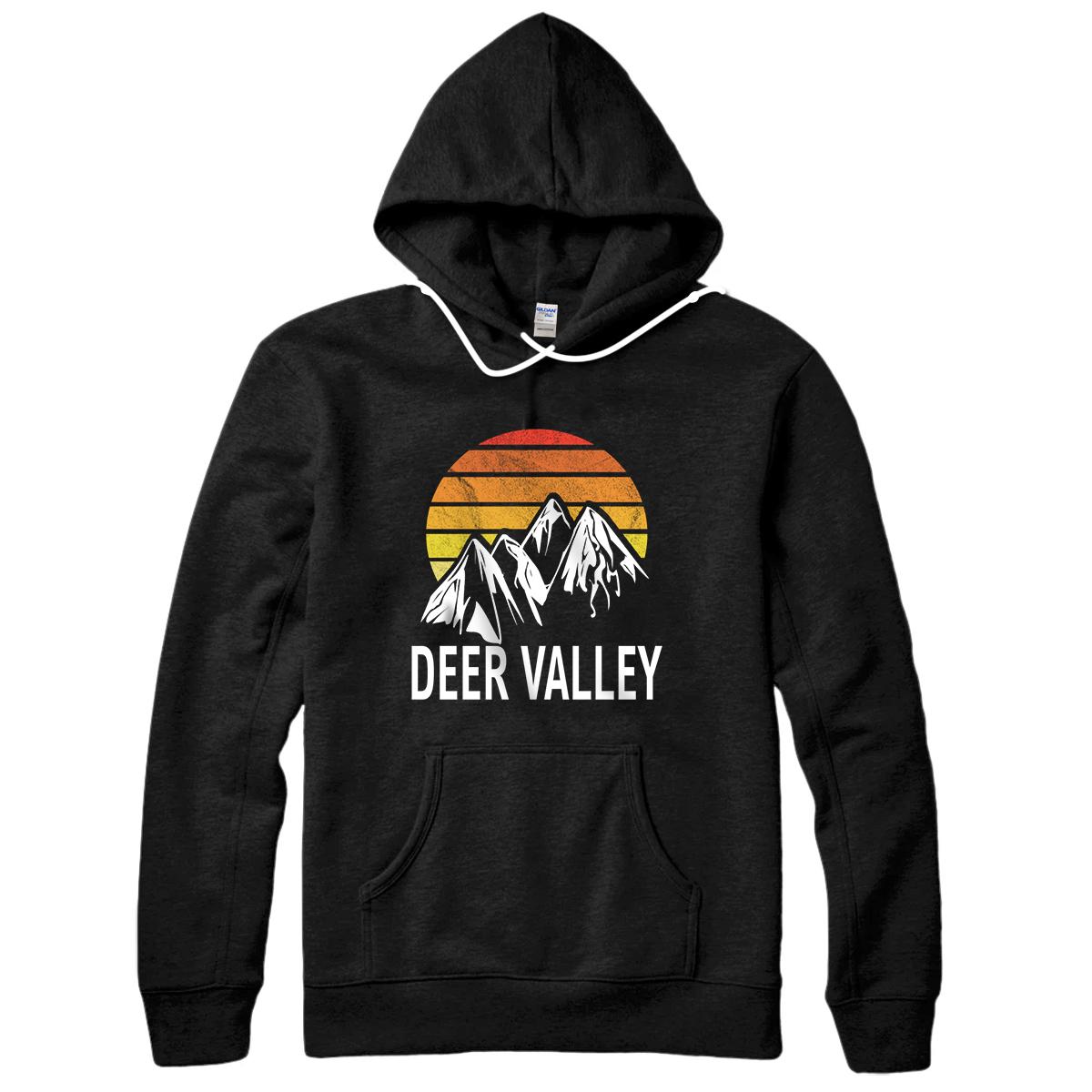 Personalized Deer Valley Park City Utah USA Ski Resort Snowboarding Pullover Hoodie
