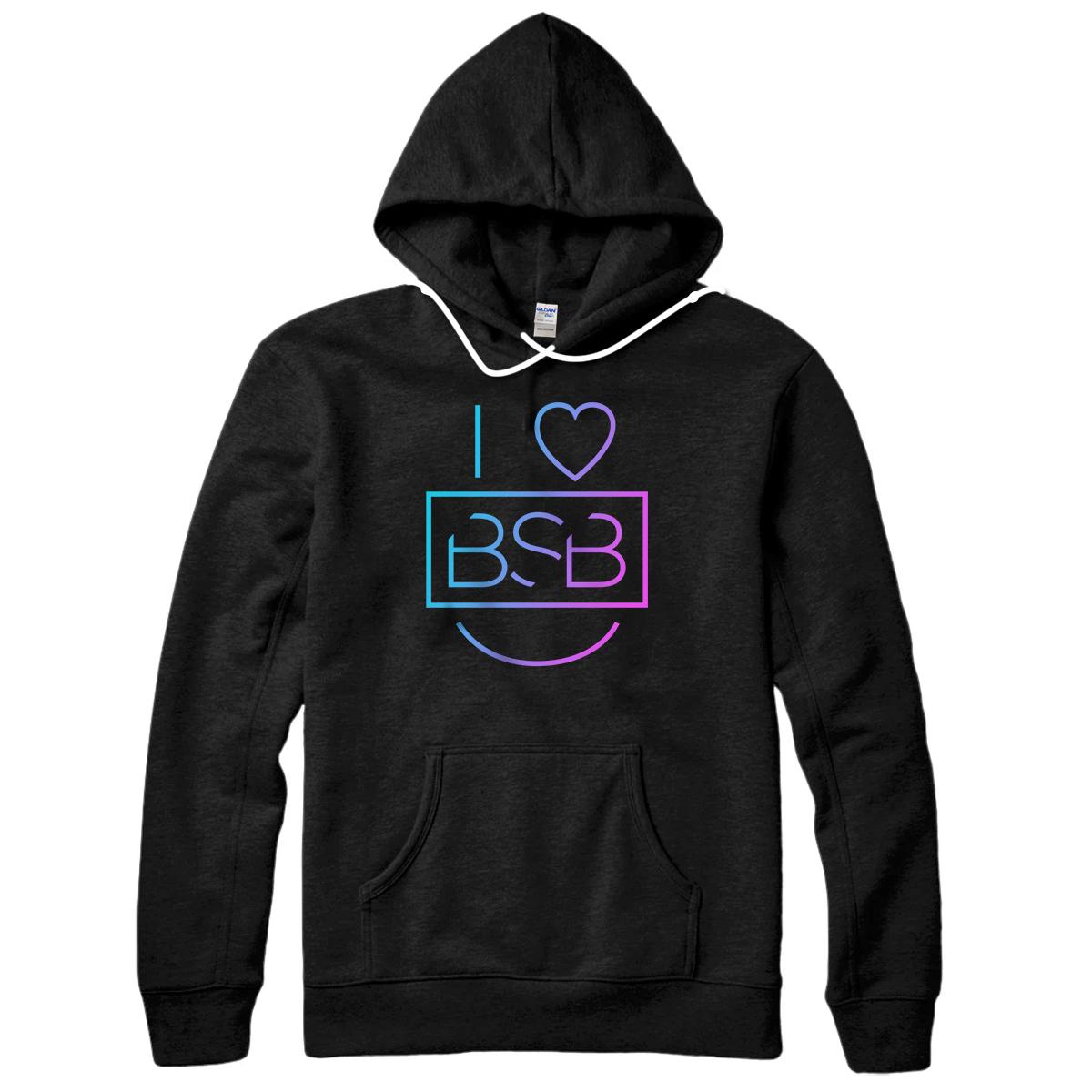 Personalized I Heart BSB Pullover Hoodie Pullover Hoodie