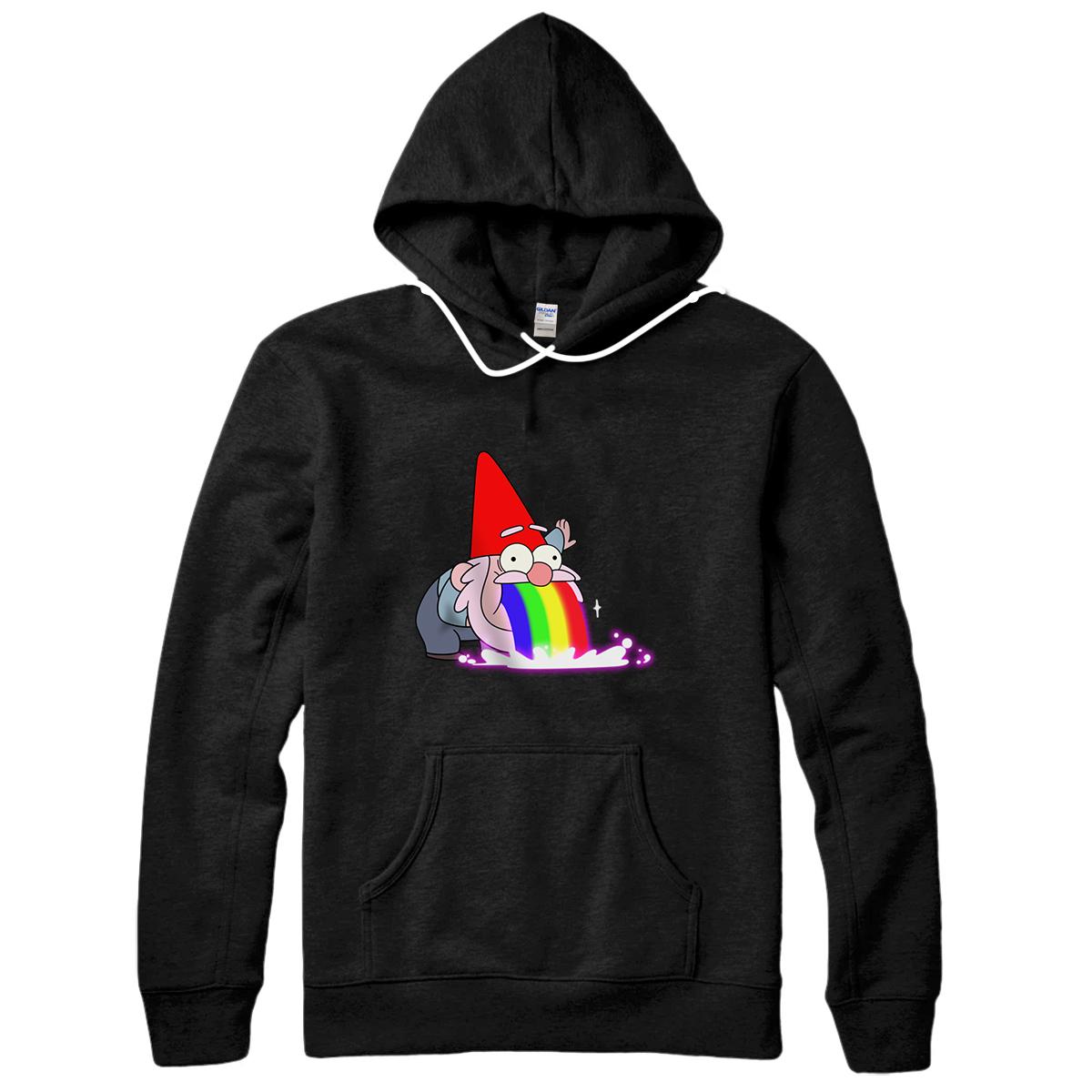 Personalized Rainbow Puking Gnome Gravity Inspired Big Dipper Falls Tee Pullover Hoodie