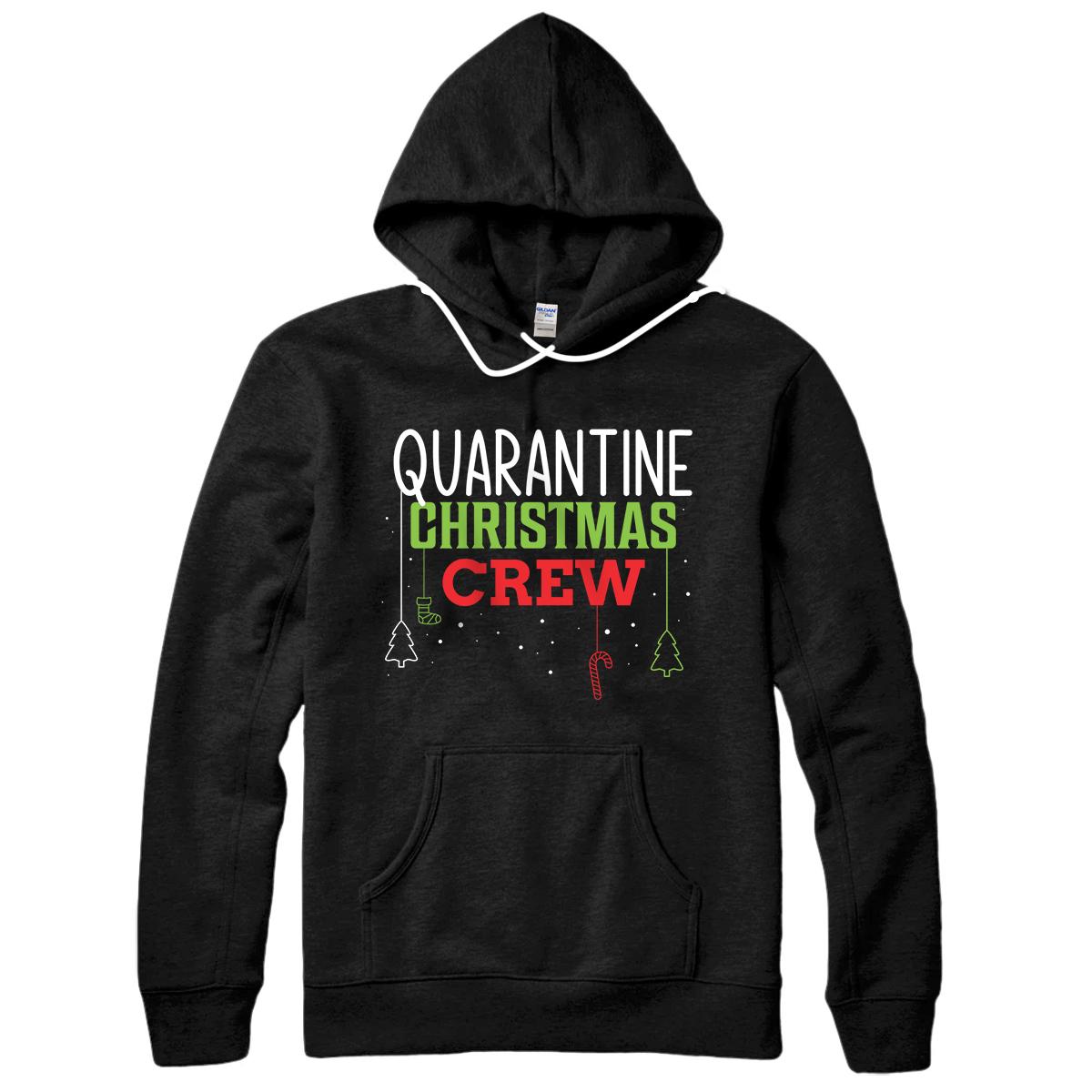 Personalized Quarantine Christmas crew 2020 Christmas matching family Pullover Hoodie
