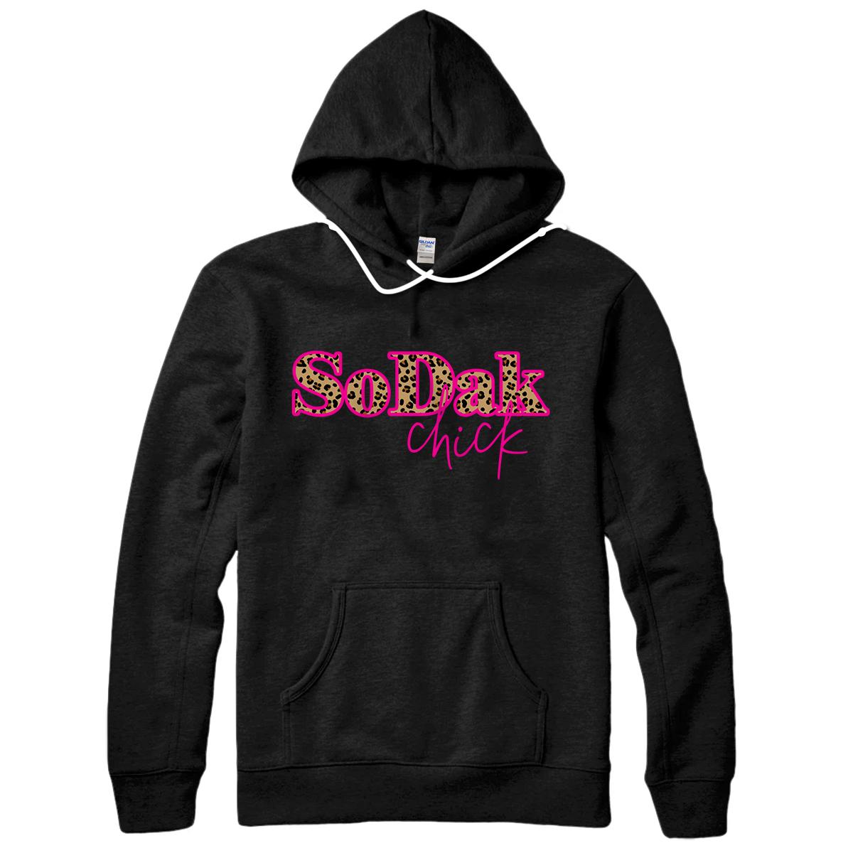 Personalized SoDak South Dakota SD Chick Pullover Hoodie