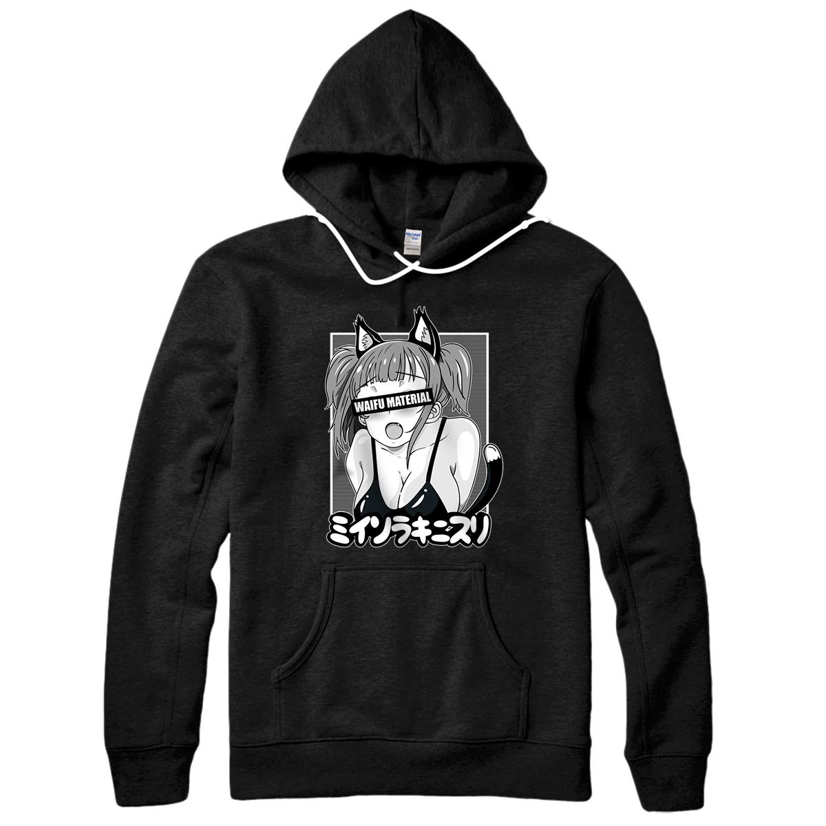 Personalized Ahegao waifu material Hoodie lewd neko anime girl clothes