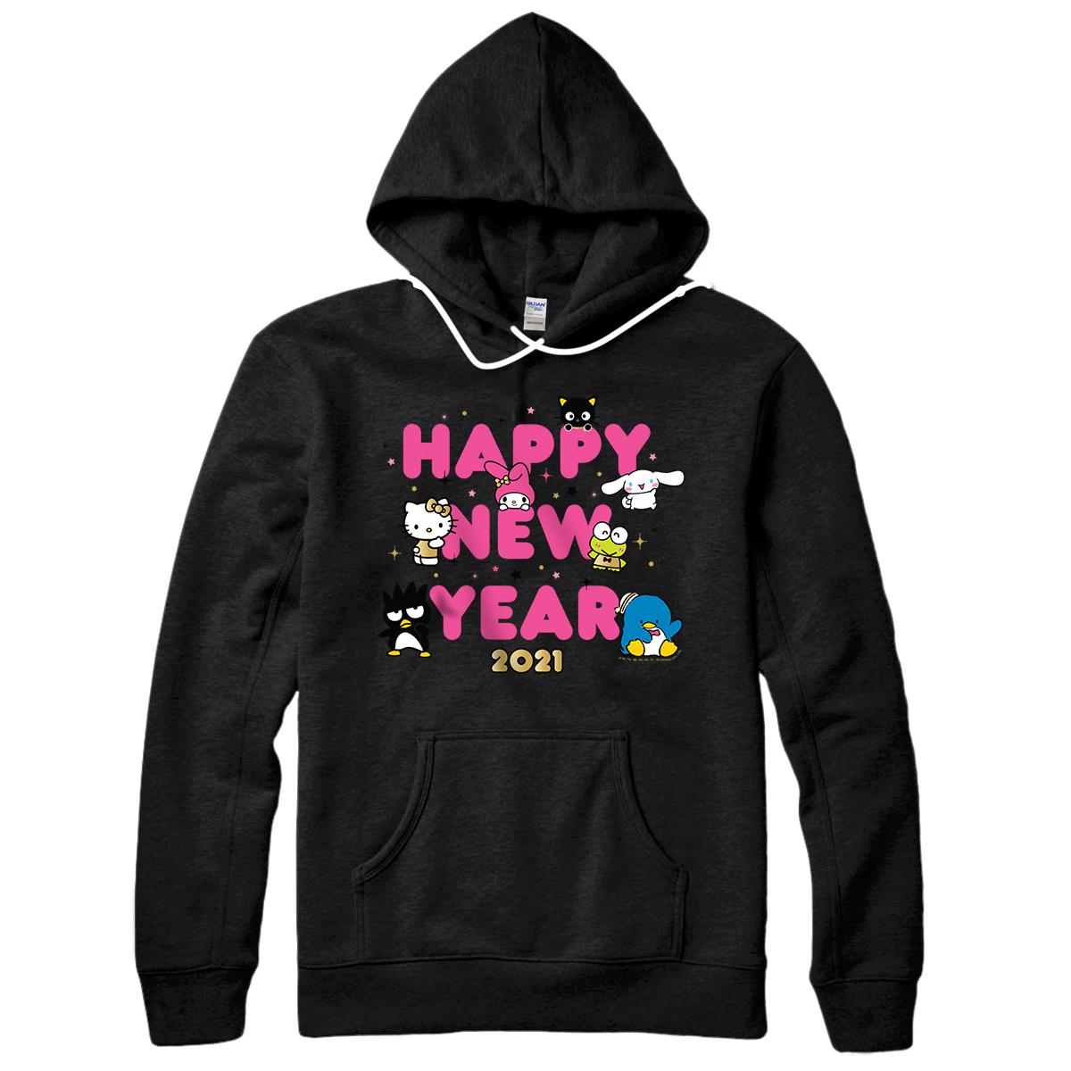 Personalized Hello Kitty & Friends Happy New Year 2021 Pullover Hoodie