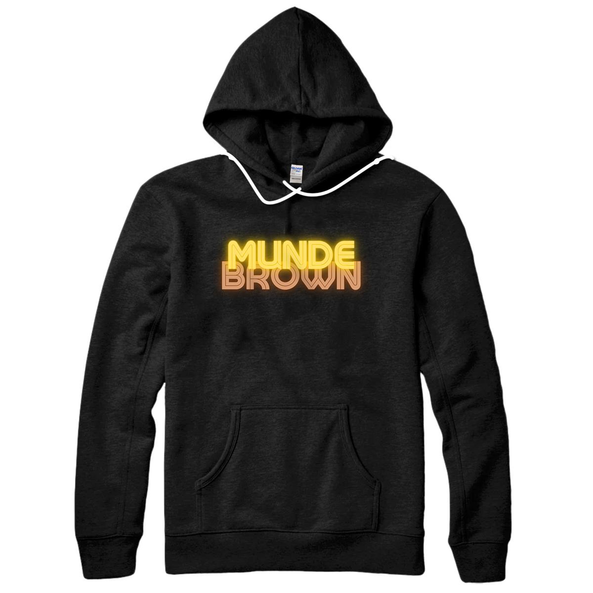 Personalized Munde Brown Design for Proud Punjabi boys Pullover Hoodie