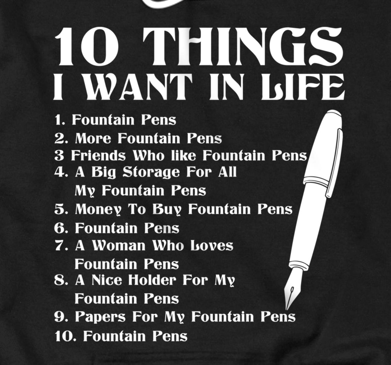 Personalized Fountain Pen Merch Funny Top Gifts For Fountain Pen Lovers Pullover Hoodie All