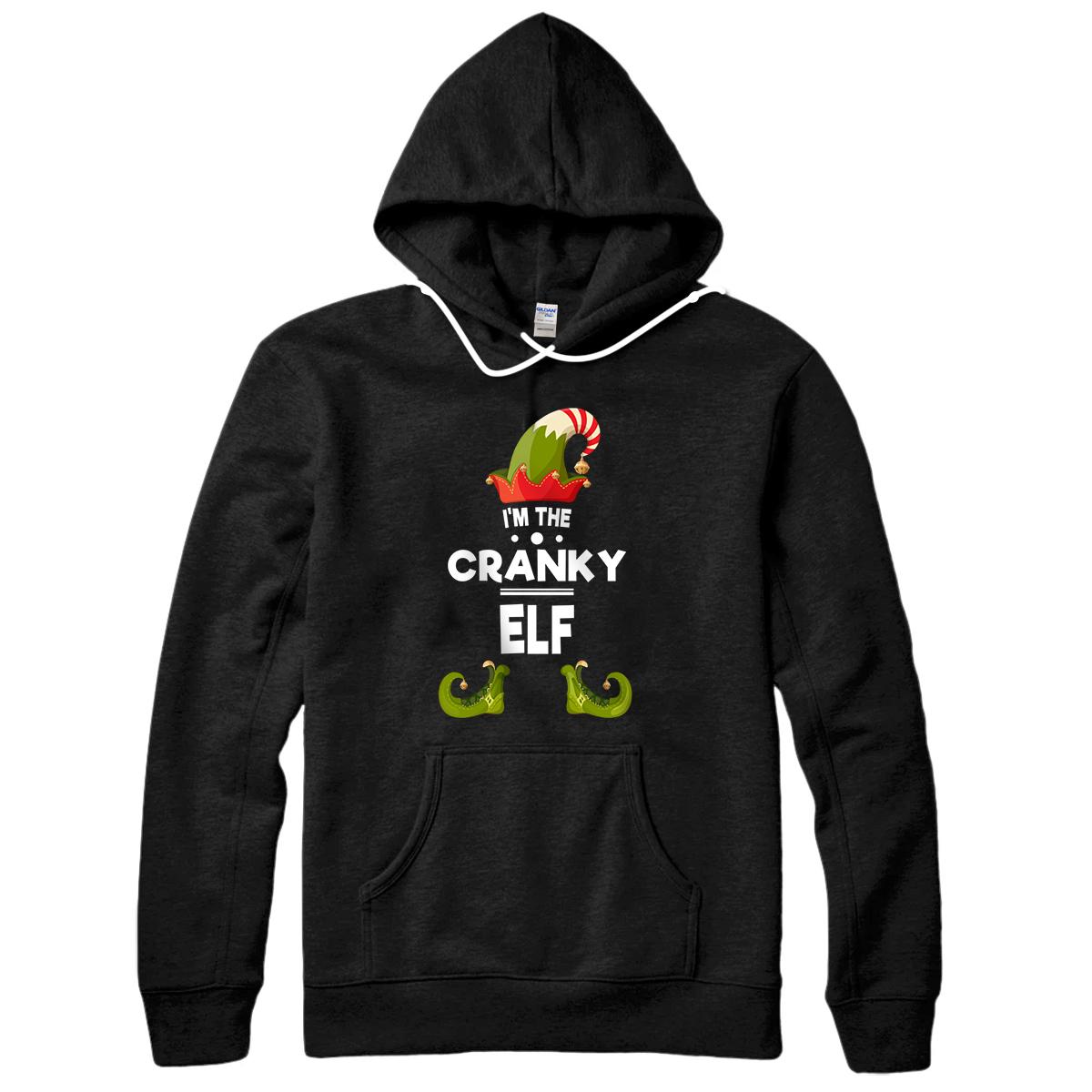 Personalized I'm The Cranky Elf Matching Team Christmas Designs Pullover Hoodie
