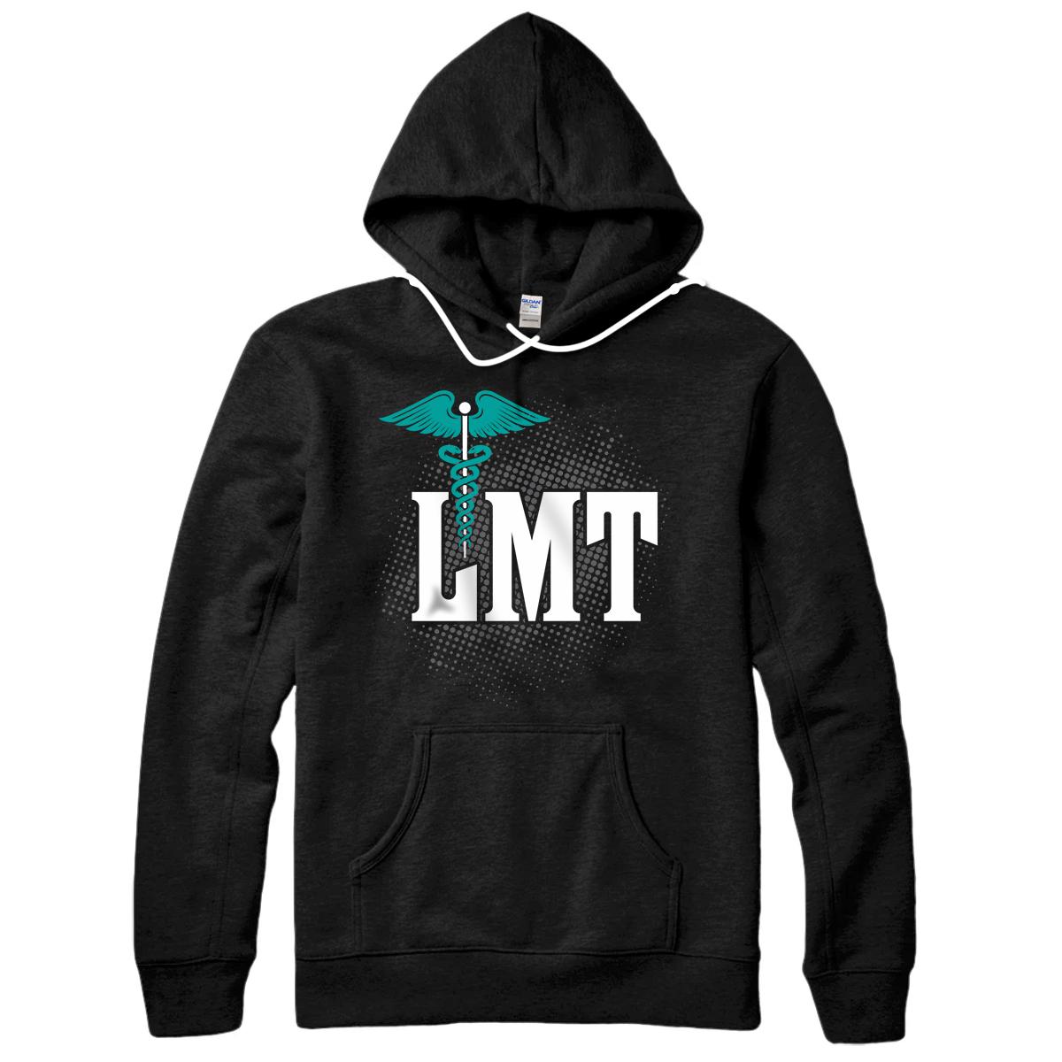Personalized LMT Licensed Massage Therapist Caduceus Gift Pullover Hoodie