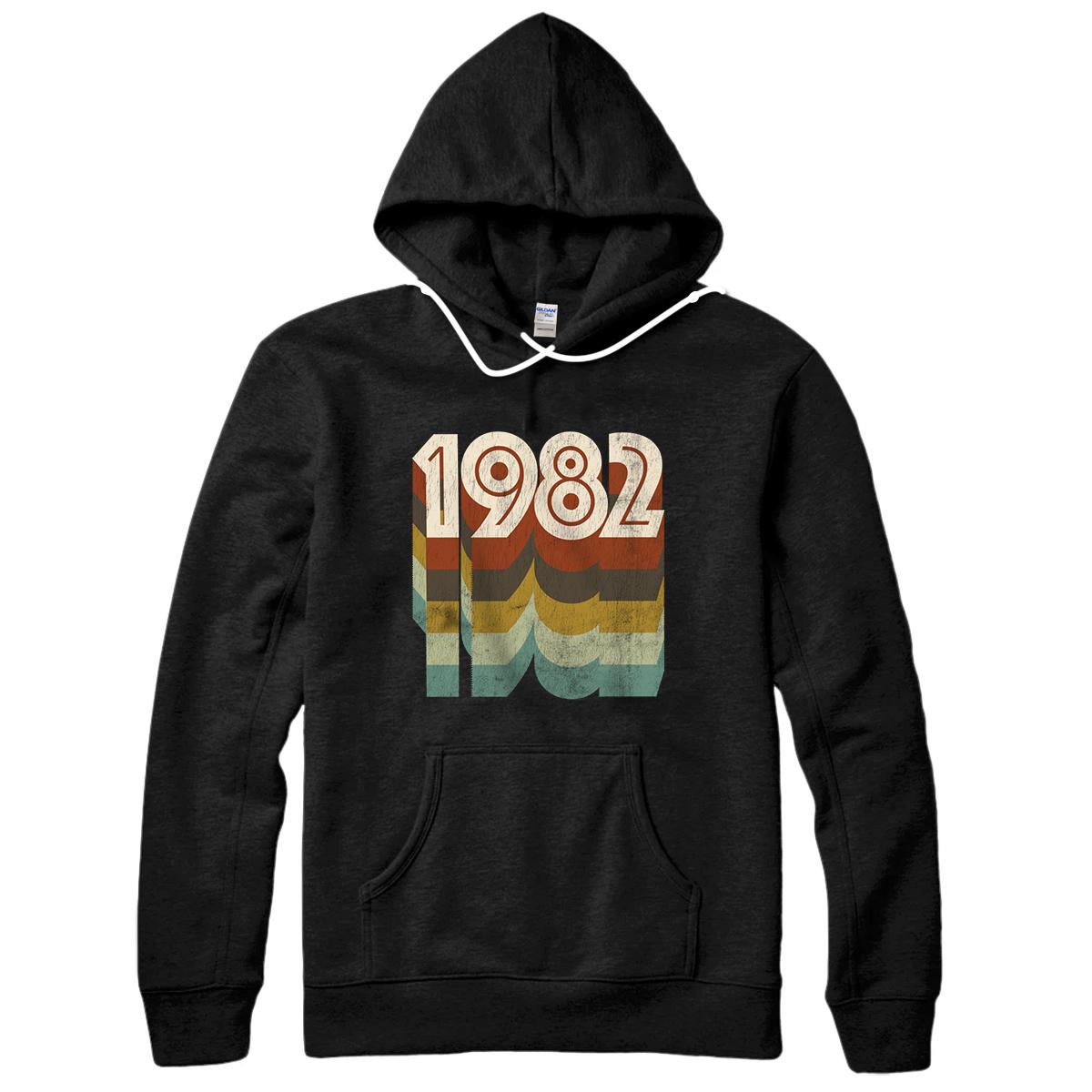 Personalized 1982 Retro - 38th Birthday Pullover Hoodie