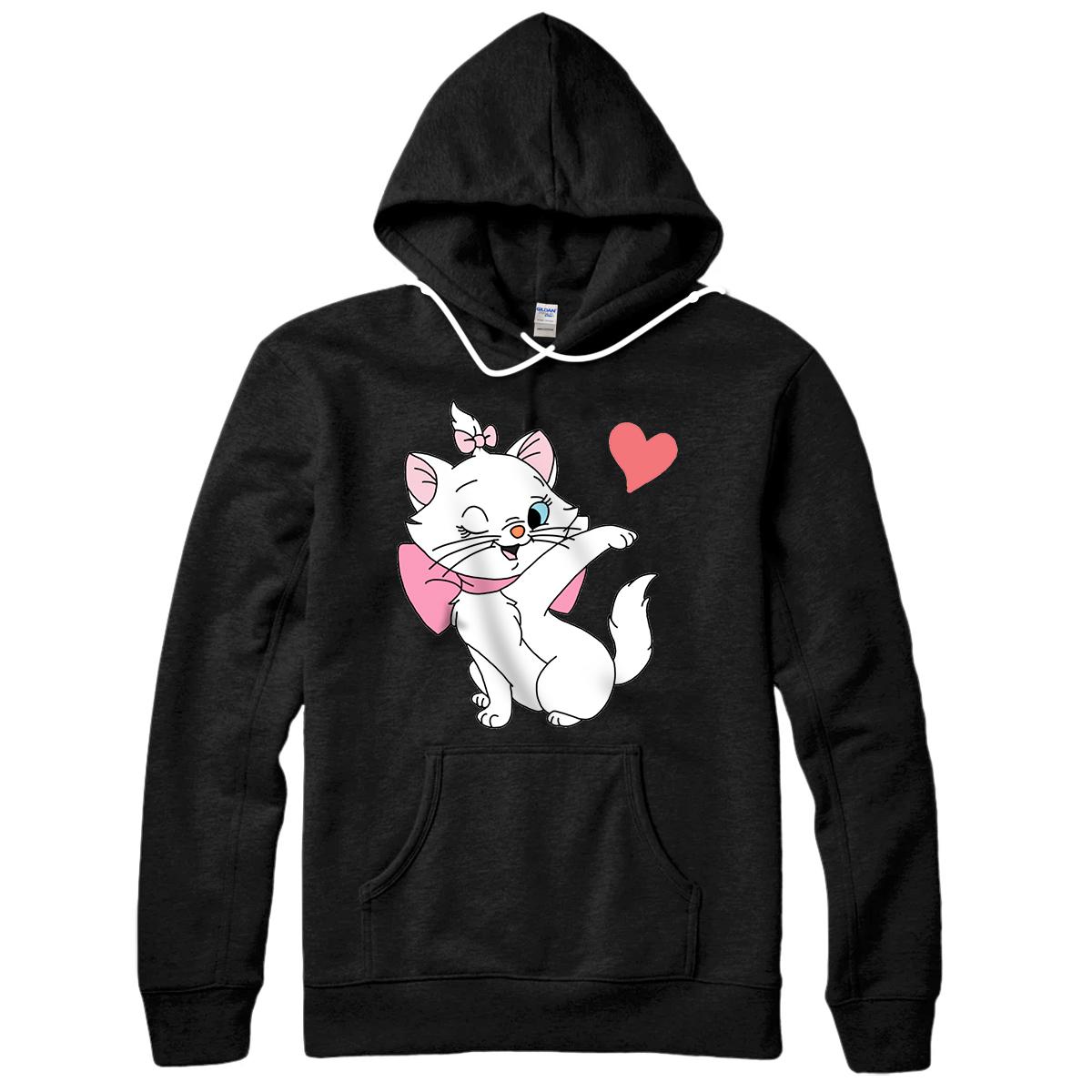 Personalized Women, Girls Marie Cat Valentines Gift , Aristocats Kittens Pullover Hoodie