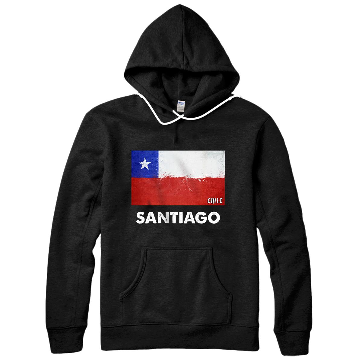 Personalized Santiago Chile Pullover Hoodie