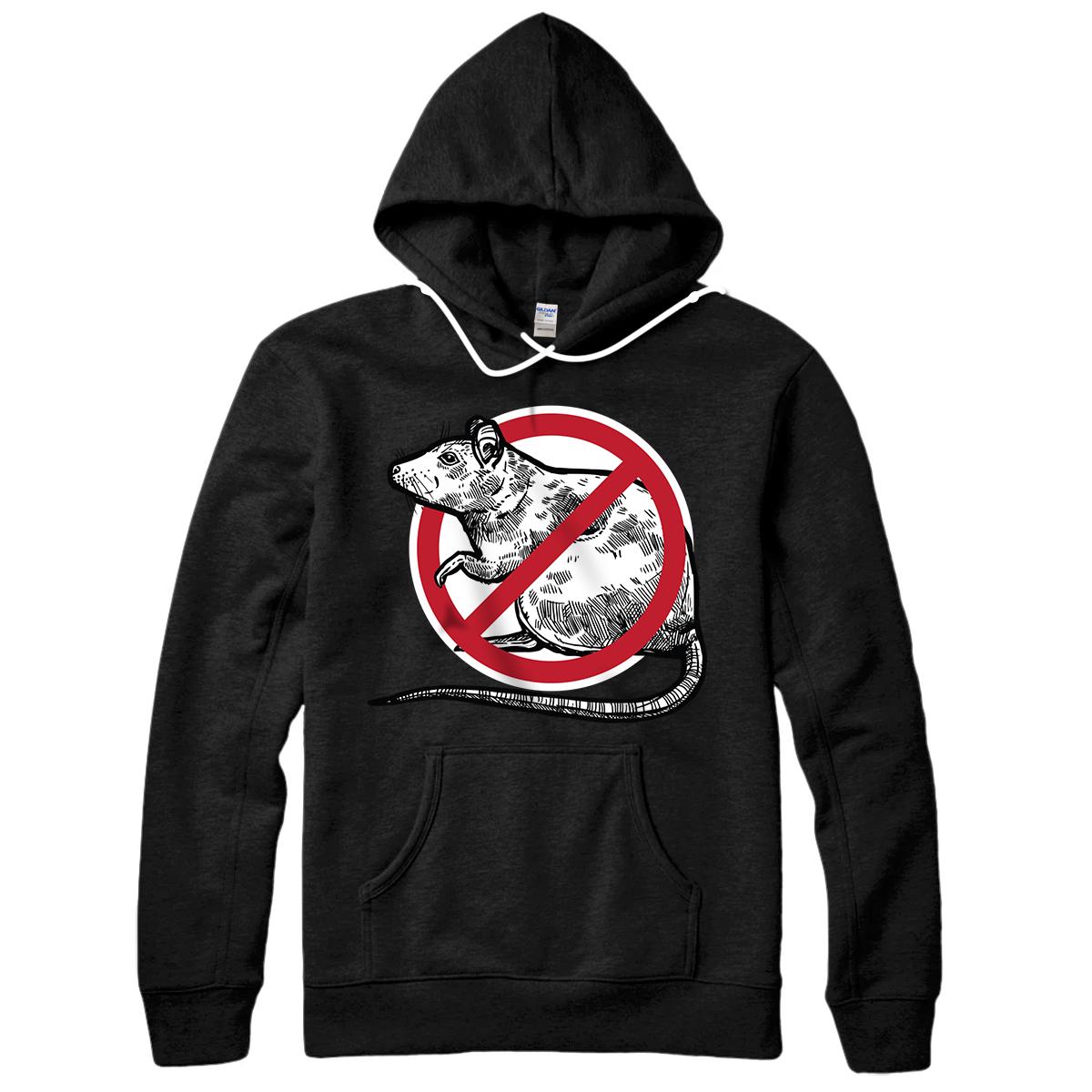 Personalized No Rat Sign Stop Snitching Pest Control Cool Novelty Gifts Pullover Hoodie