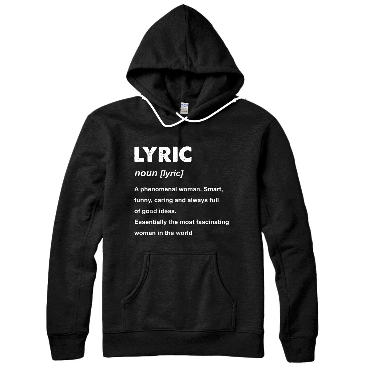 Personalized Lyric Name Gift Pullover Hoodie