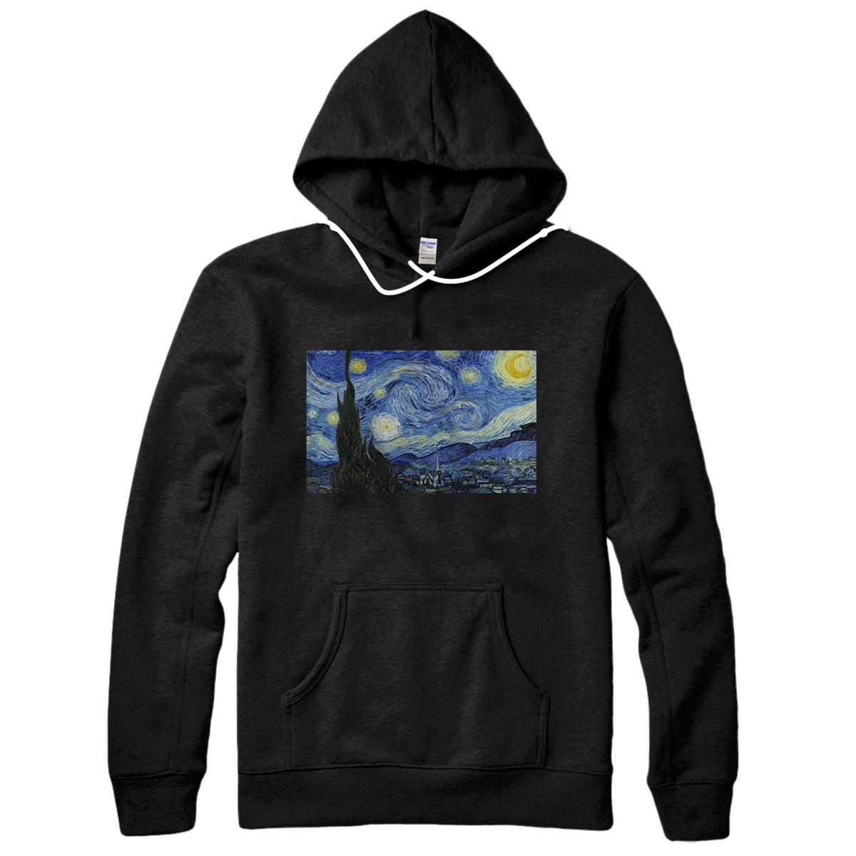 Personalized Van Gogh The Starry Night Painting Art Starry Night Van Gogh Pullover Hoodie