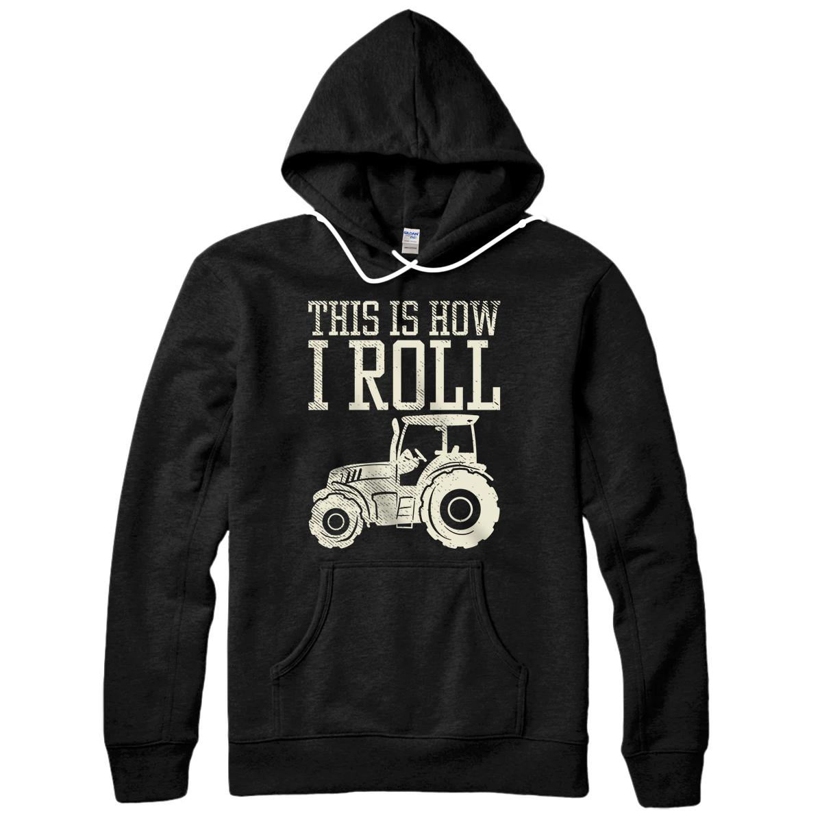 Personalized This Is How I Roll Tractor Farm Truck Farming Farmer Gift Pullover Hoodie