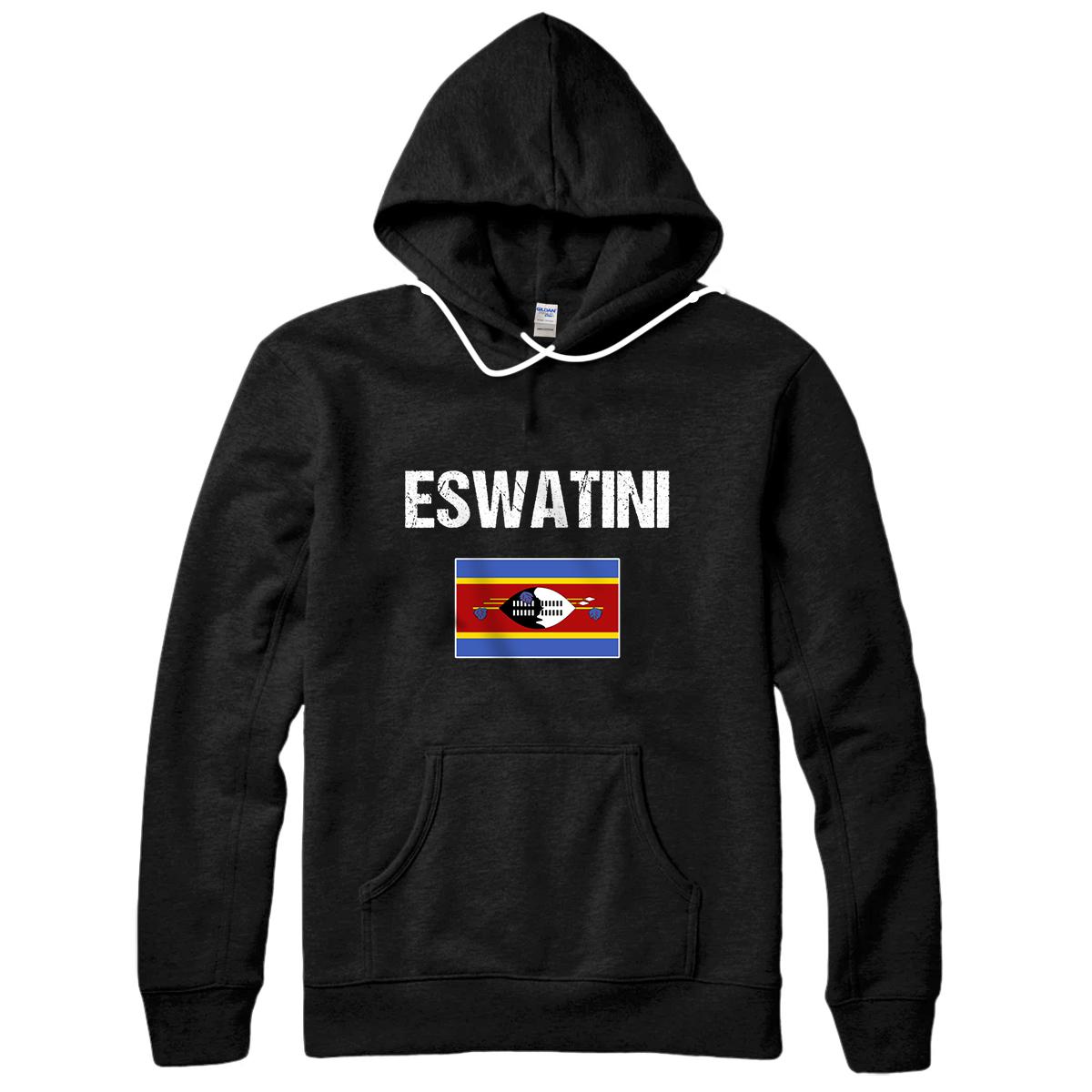 Personalized Swazi Pride Heritage Gifts Swaziland Eswatini Flag Pullover Hoodie