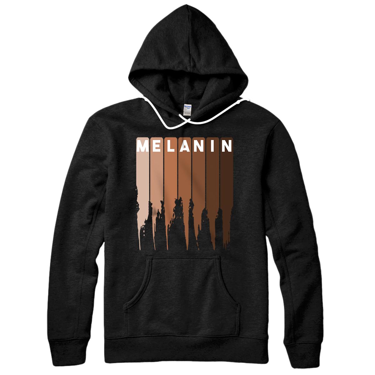 Personalized Cool Melanin Gift Men Women Funny Dripping Proud Afro Shades Pullover Hoodie