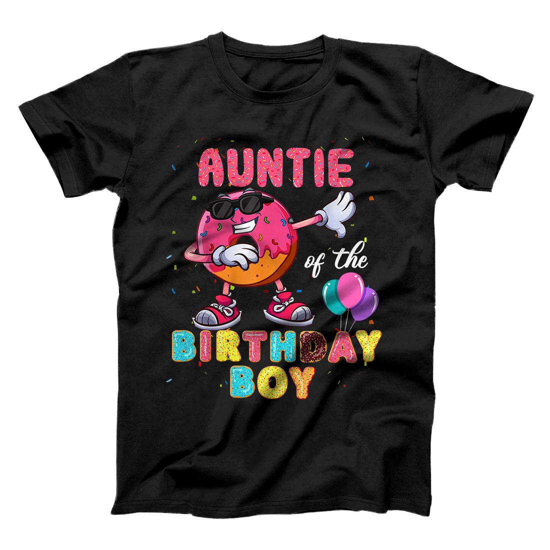 Auntie of the Birthday Boy Shirts Donut Dab Birthday T-Shirt