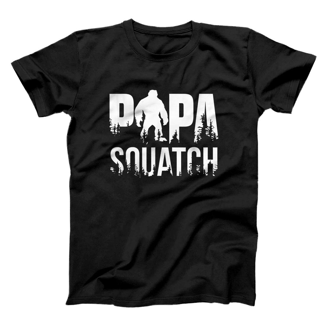 Papa Squatch Gifts for Dad Sasquatch Fathers Day T-Shirt