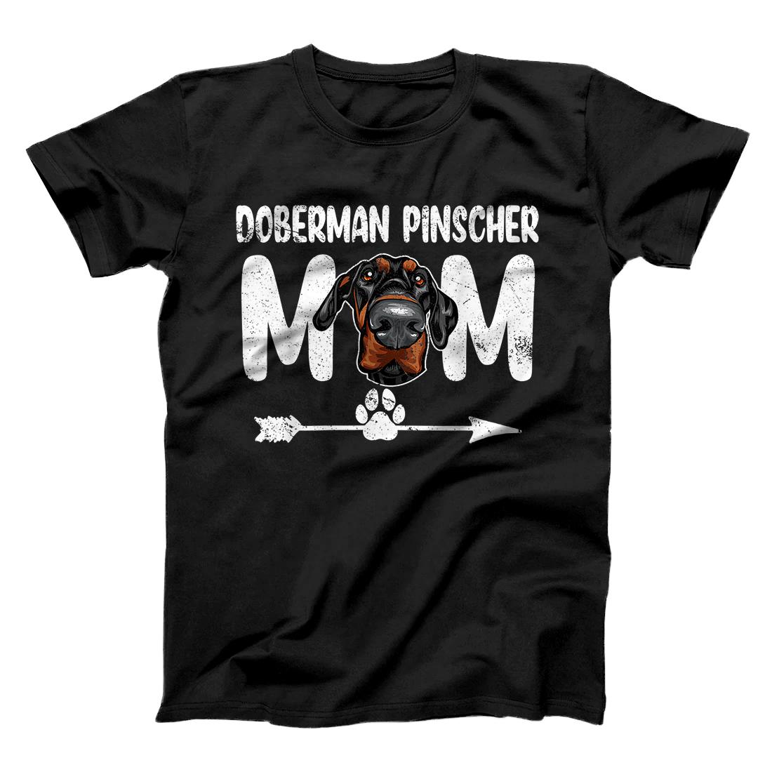 Doberman Pinscher Mom Gift Dogs Lovers Mother's Day T-Shirt