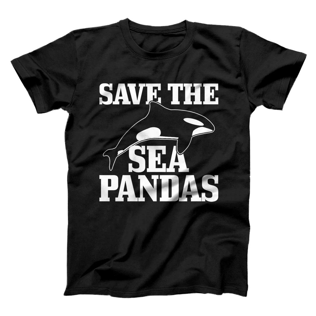 Save The Sea Pandas Orca Whale Funny Gift Sweatshirt