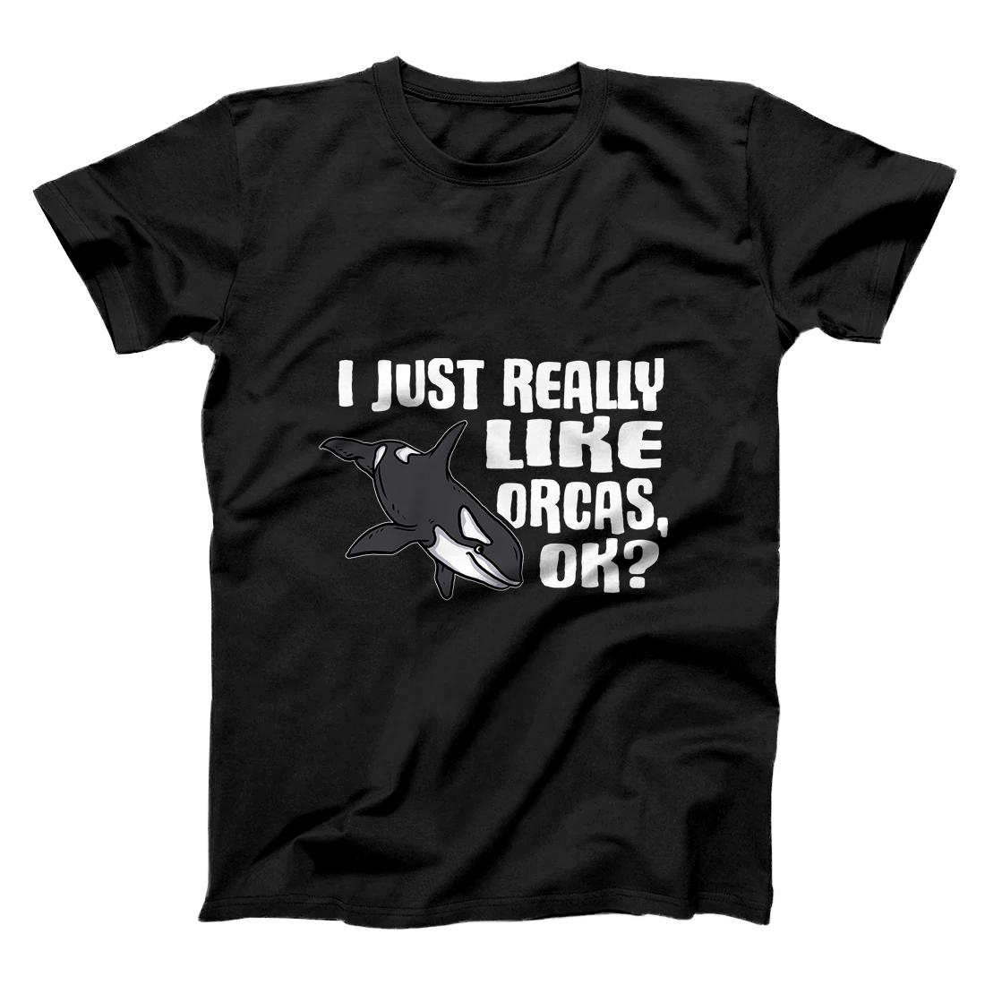 I Just Really Like Orcas Ok Cute Orca Whale Costume Sweatshirt