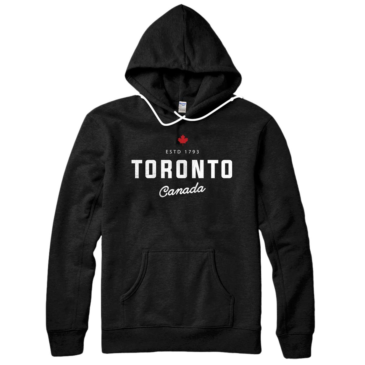 Toronto Ontario ON Canada Vintage Athletic Retro Maple Leaf Sweatshirt