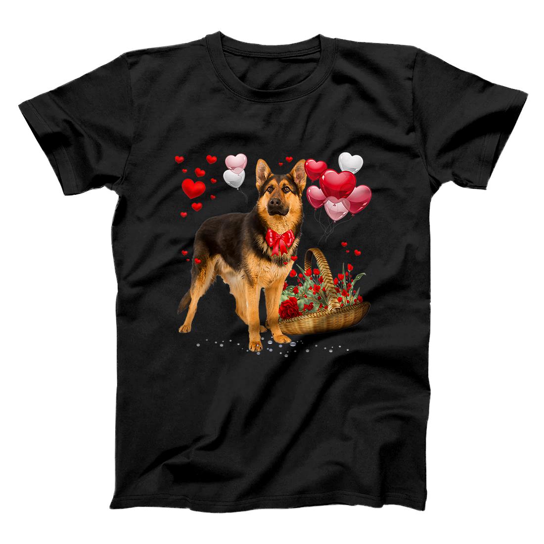 Personalized German Shepherd Valentines Day Shirt Funny Dog Valentine T-Shirt