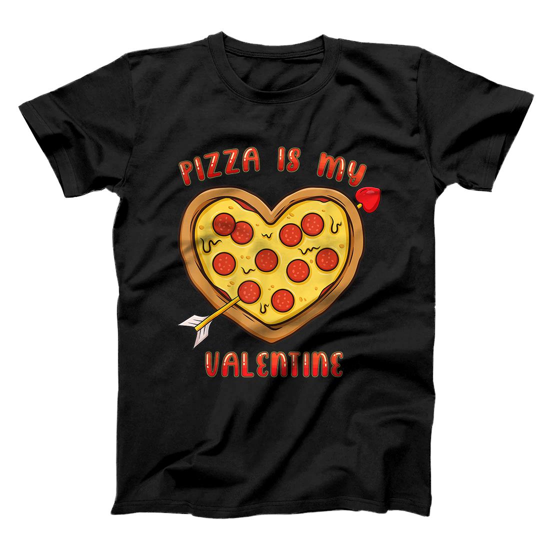 Personalized Pizza Is My Valentine Funny Valentines Day Boys Girls Kids T-Shirt