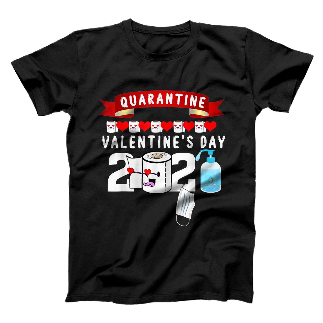Personalized Funny Quarantine Valentine's Day 2021 1st Valentine Gift T-Shirt