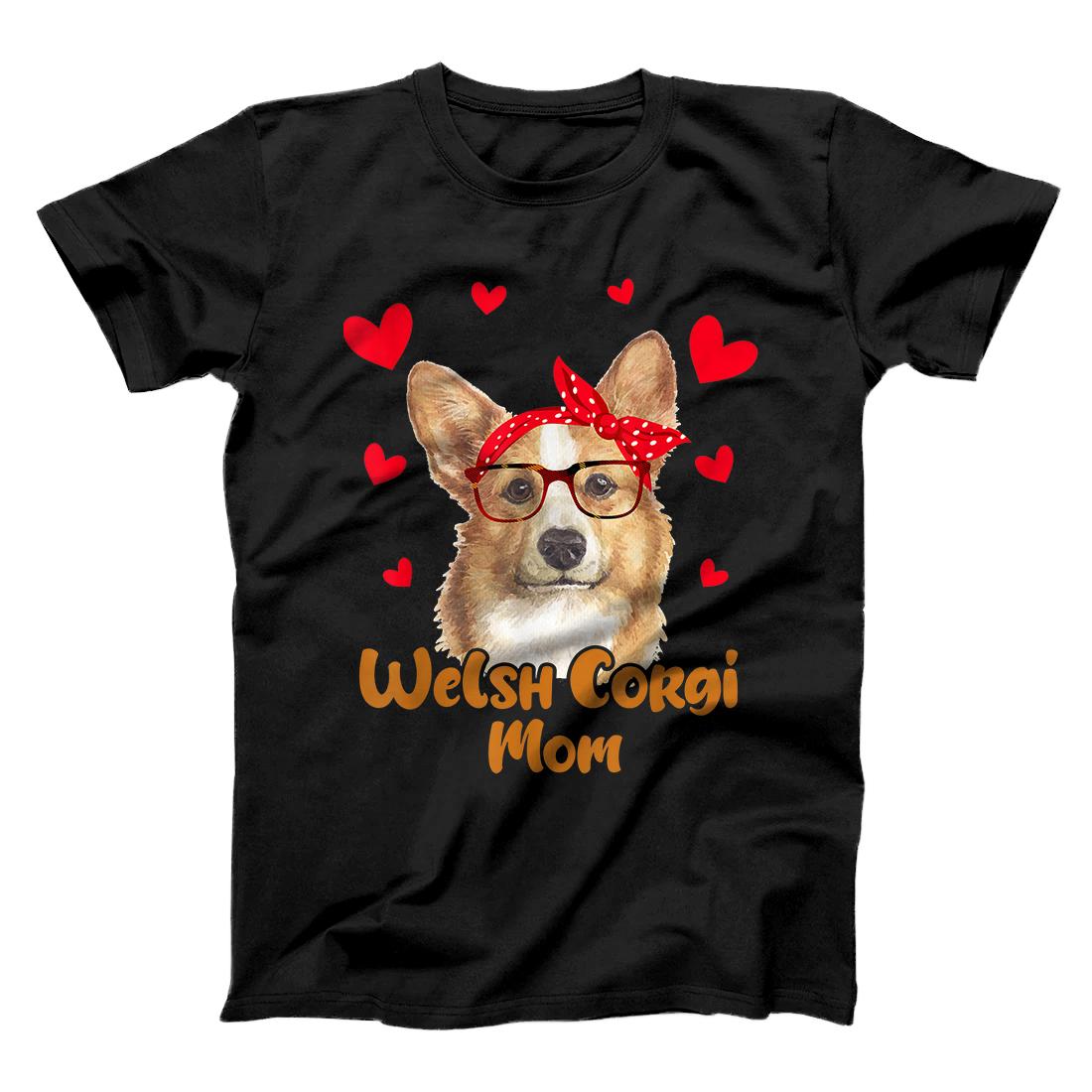 Personalized Corgi Mom Valentines Day Dog Mom Mother Day Gift Women T-Shirt
