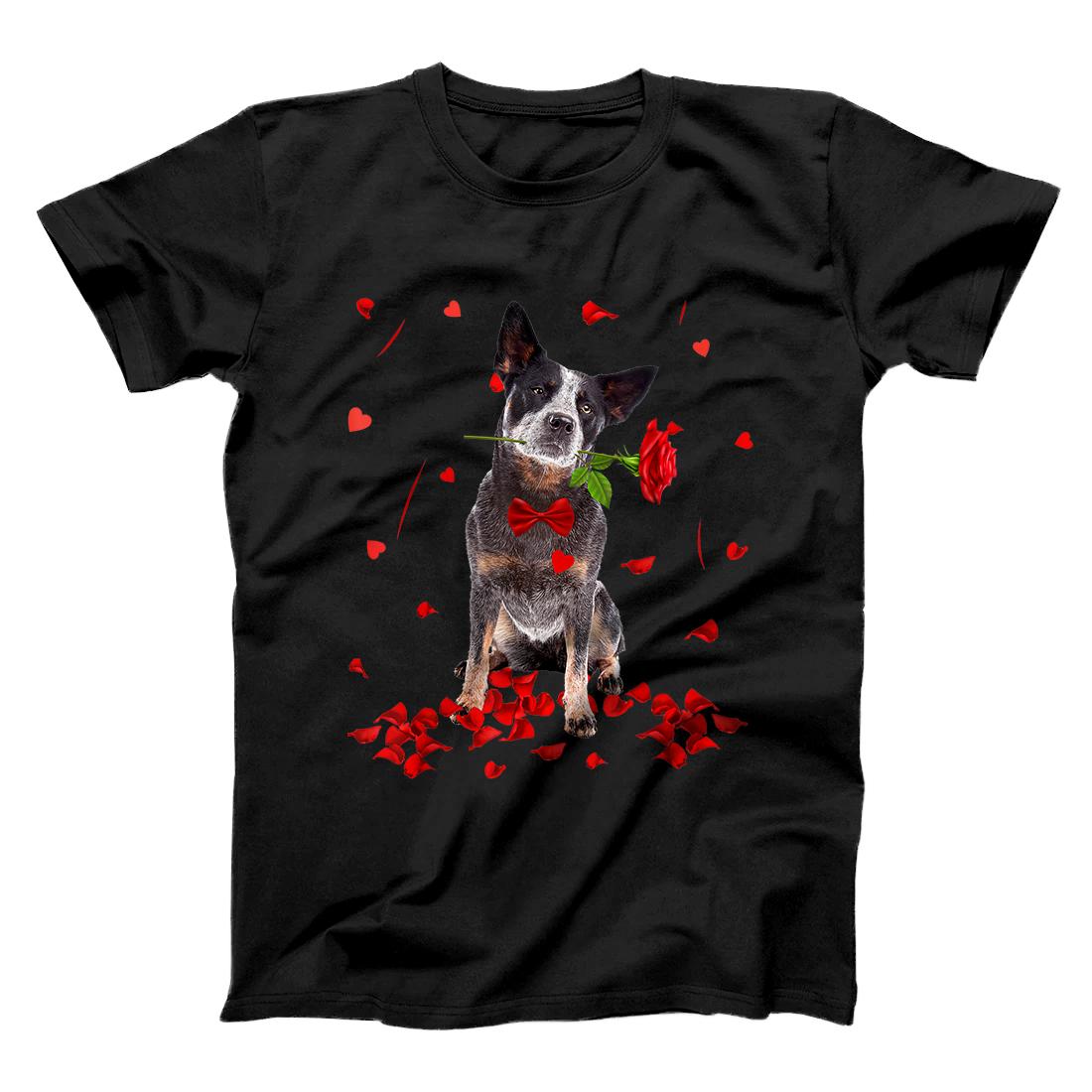 Personalized Australian Cattle Valentine's Day Outfit Dog Valentine T-Shirt