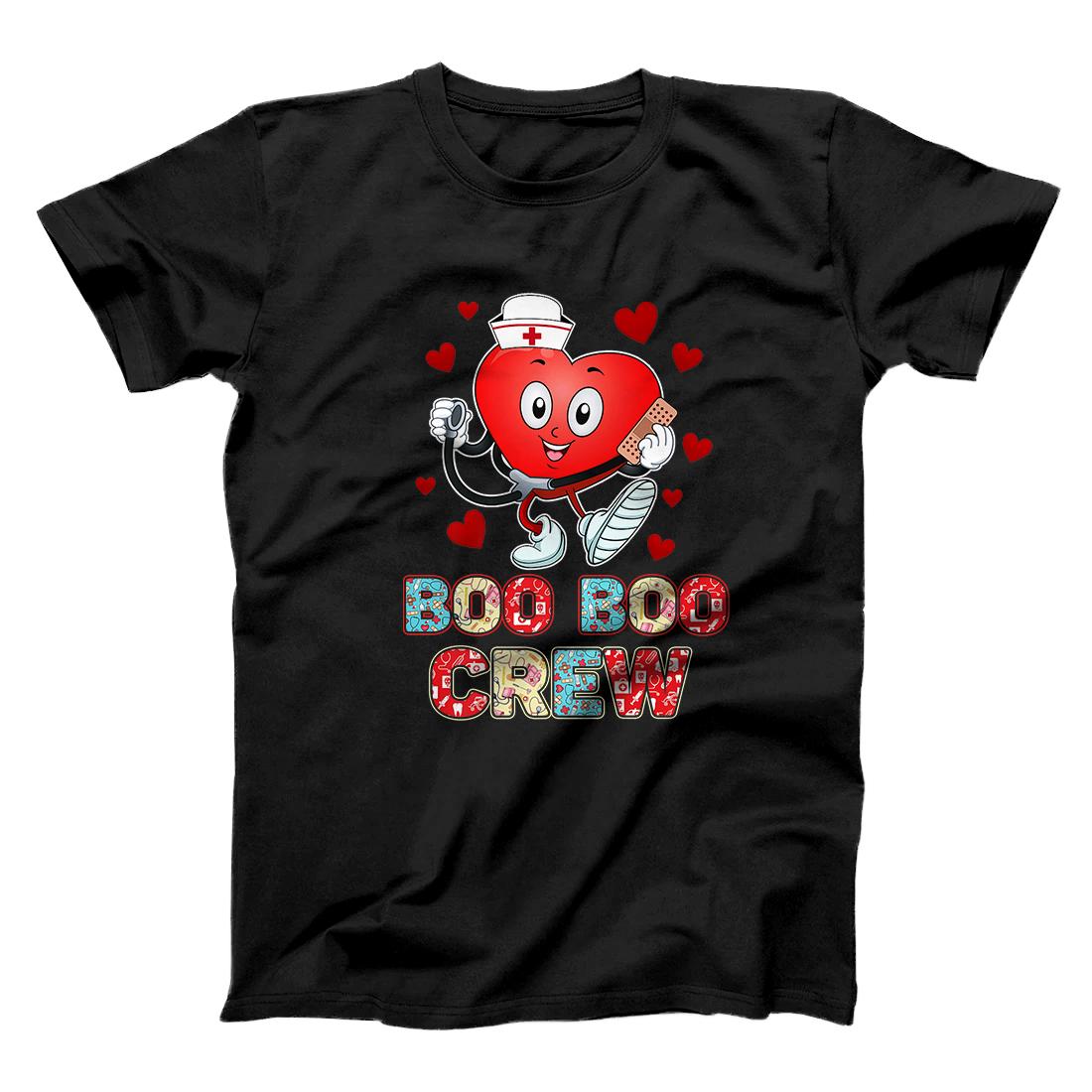 Personalized Funny Valentine's Day Boo Boo crew Nurse Cute heart Premium T-Shirt