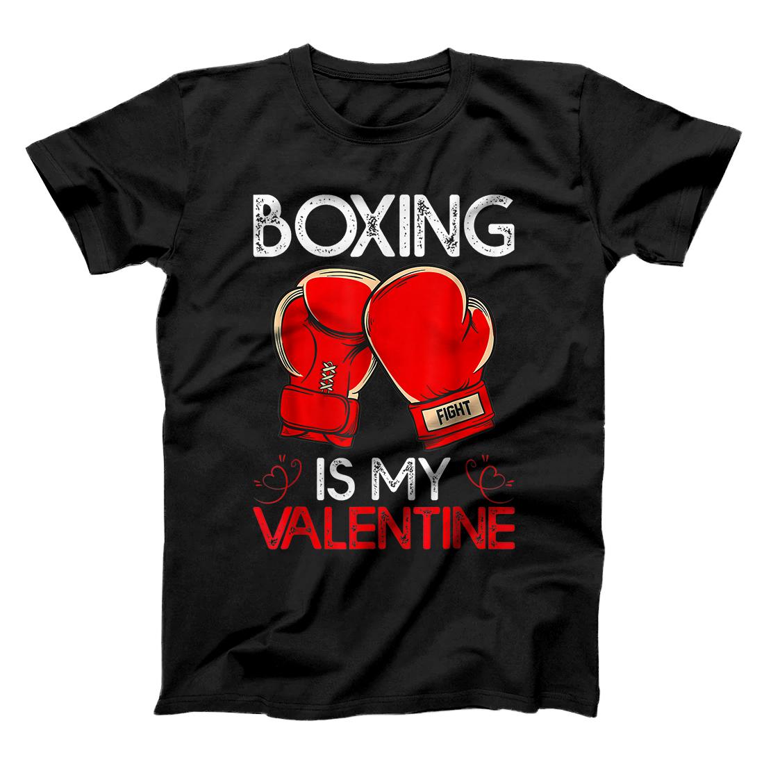 Personalized Boxing Is My Valentine Boxing Valentine's Day T-Shirt