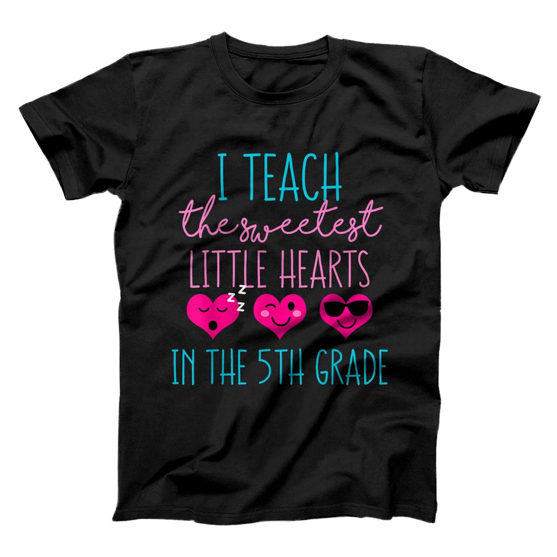 Personalized Sweet Valentines Day Cute Funny Gift for 5th Grade Teacher T-Shirt