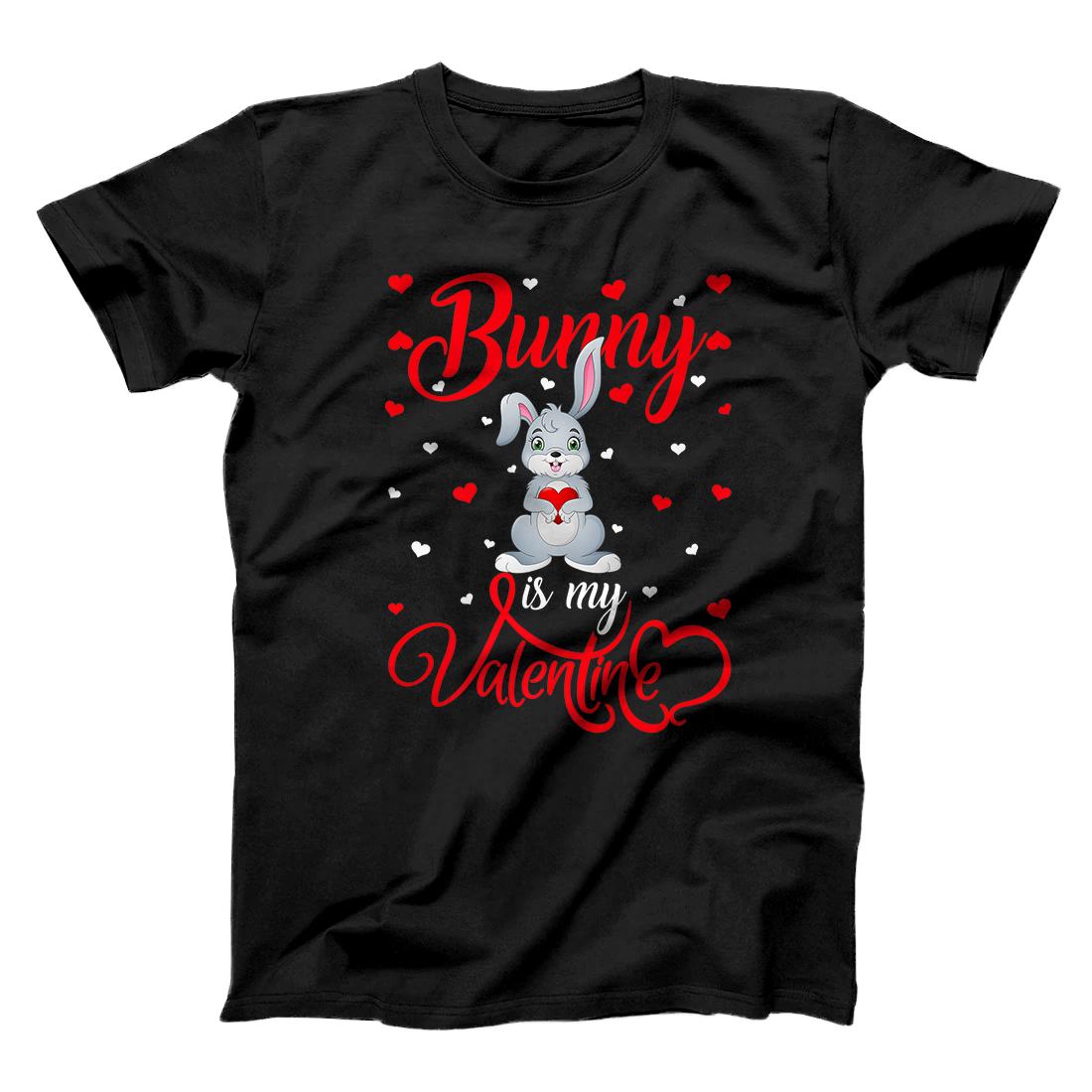 Personalized Bunny Is My Valentine Gift Bunny Rabbit Valentine's Day Premium T-Shirt