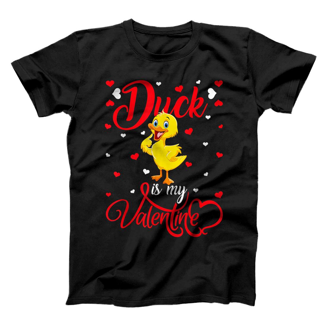 Personalized Duck Is My Valentine Funny Duck Valentine's Day T-Shirt