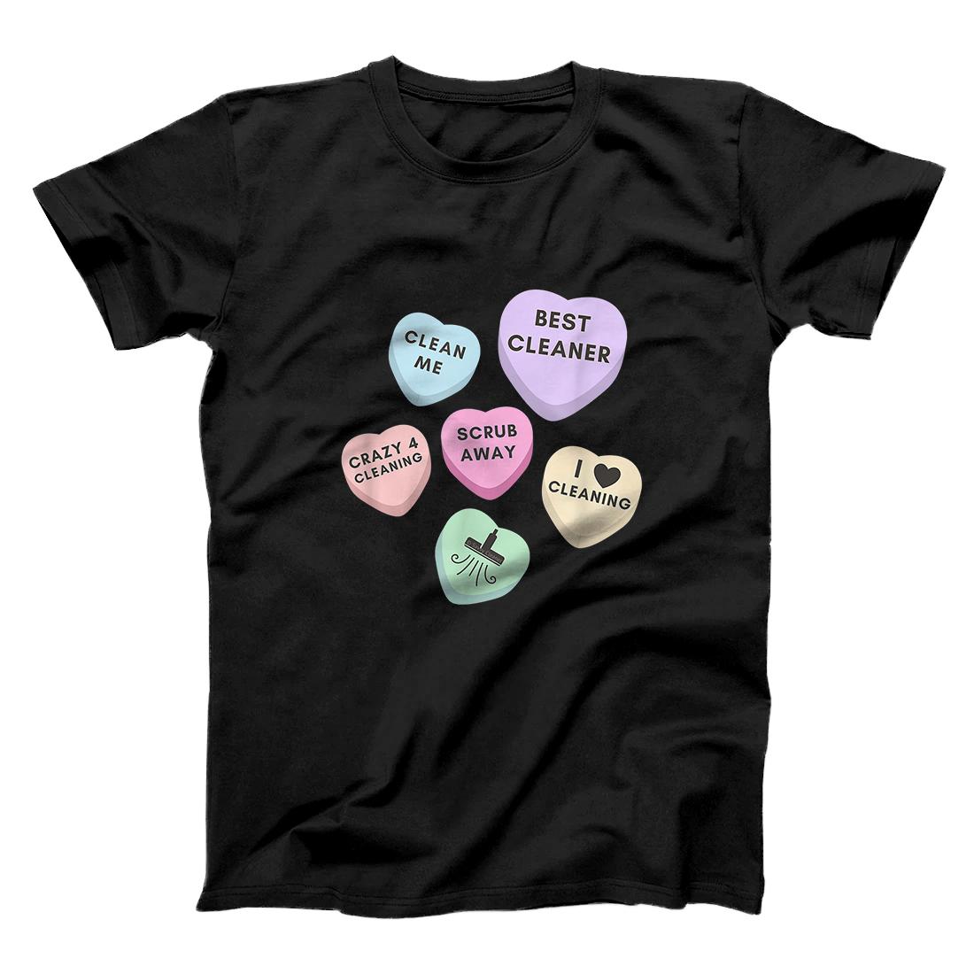 Personalized Cleaning Valentine Candy Appreciation Gift Housekeeping T-Shirt