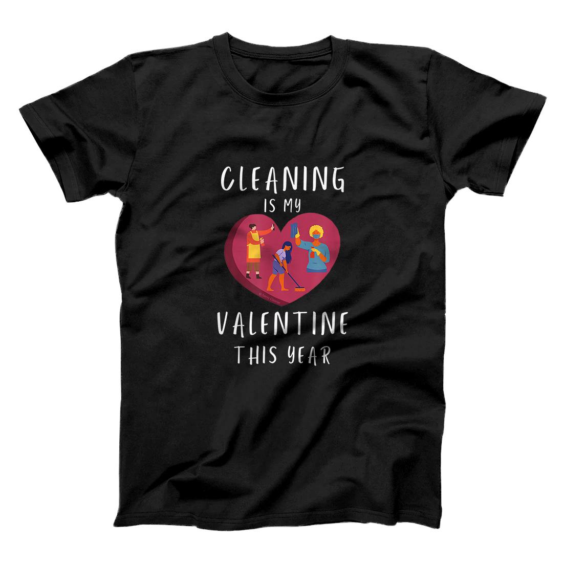 Personalized Cleaning Is My Valentine Valentine's Day Housekeeping T-Shirt