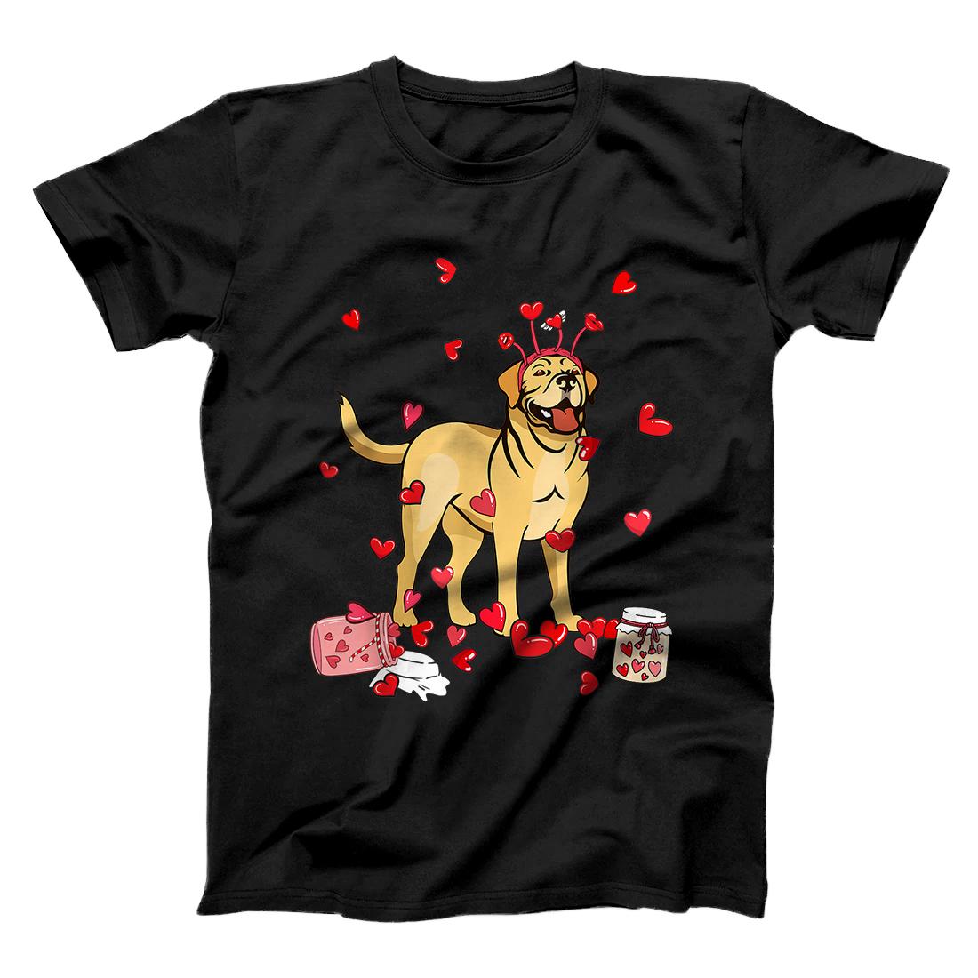 Dog Valentine Gift Cute Labrador Valentine's Day T-Shirt