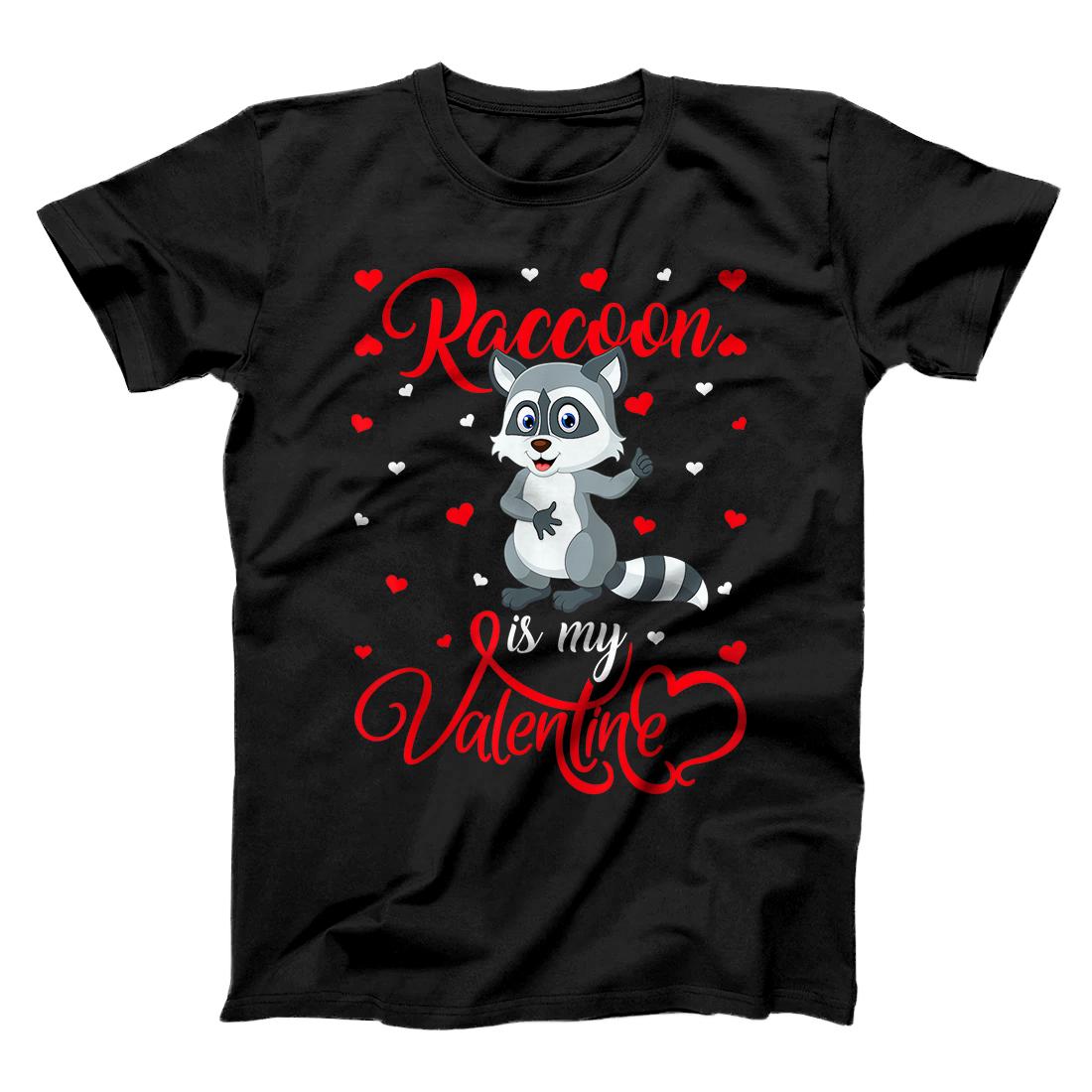 Raccoon Is My Valentine Funny Raccoon Valentine's Day T-Shirt