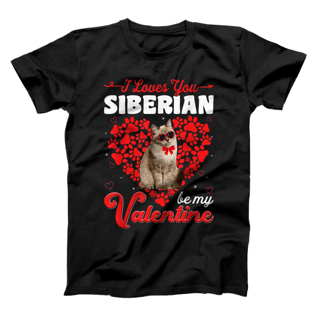 Siberian Valentines Day Tee Funny Cat Valentine Gift T-Shirt